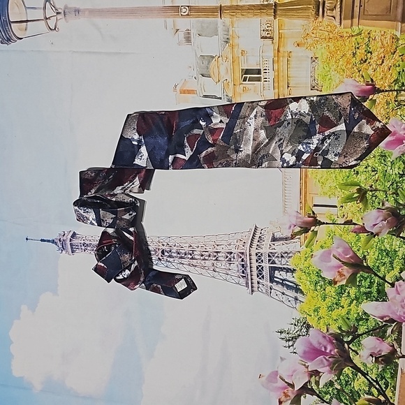 Oscar De La Renta Studio‎ Polyester Silk Blend Tie - Picture 6 of 6